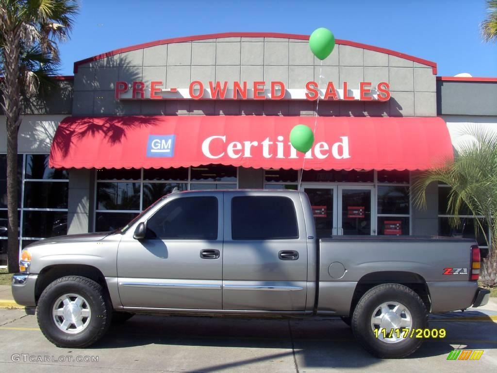 2006 Sierra 1500 SLT Crew Cab 4x4 - Steel Gray Metallic / Pewter photo #1