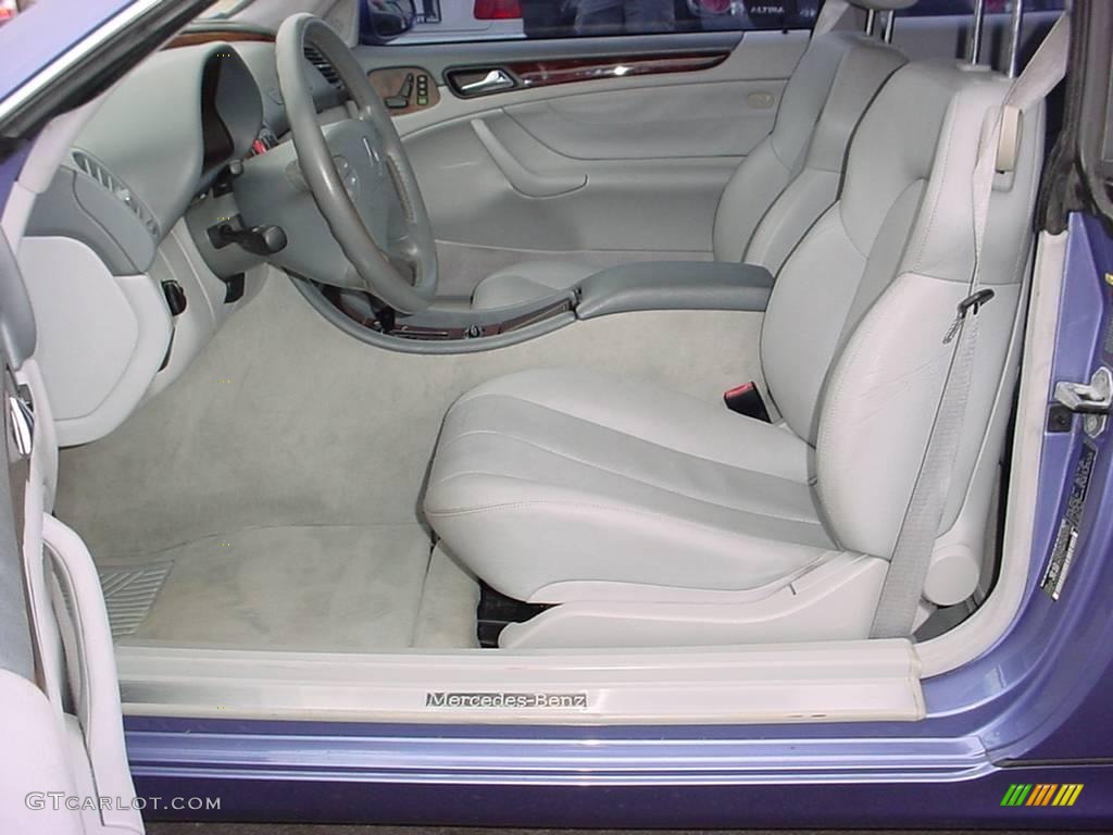 2002 CLK 320 Coupe - Quartz Blue Metallic / Ash photo #10
