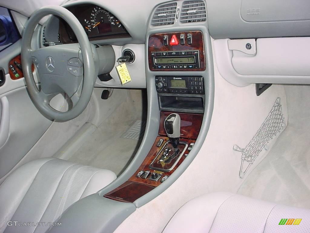 2002 CLK 320 Coupe - Quartz Blue Metallic / Ash photo #14