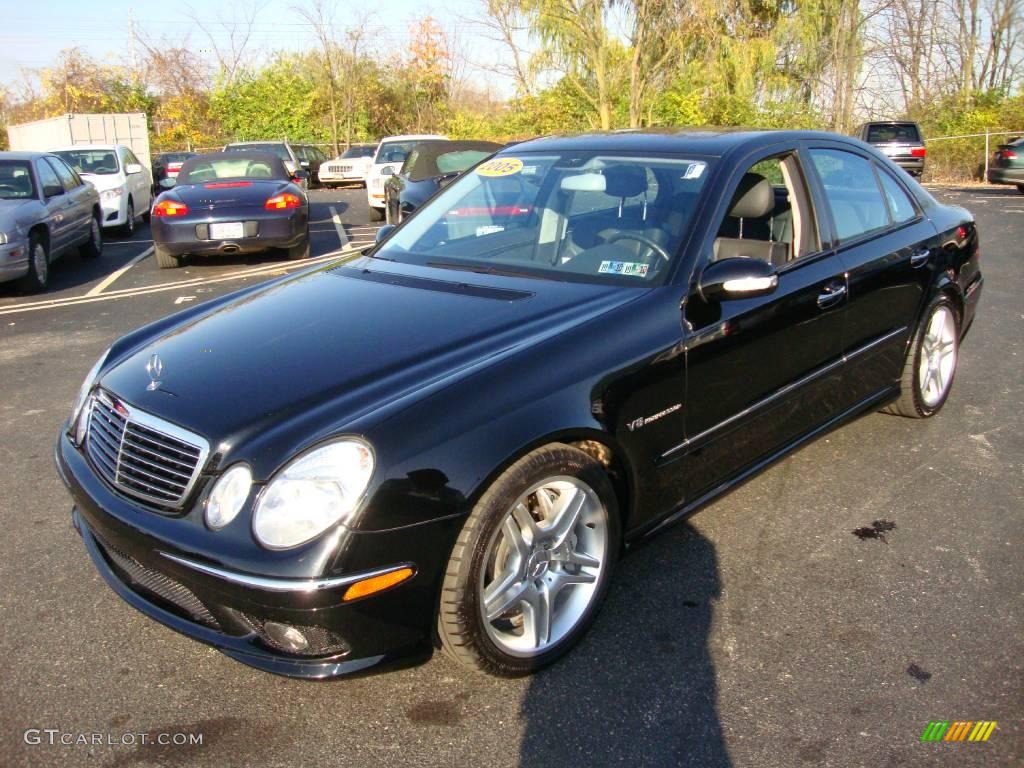 2005 E 55 AMG Sedan - Black / Charcoal photo #1