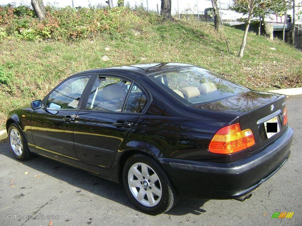 2003 3 Series 325i Sedan - Jet Black / Natural Brown photo #7