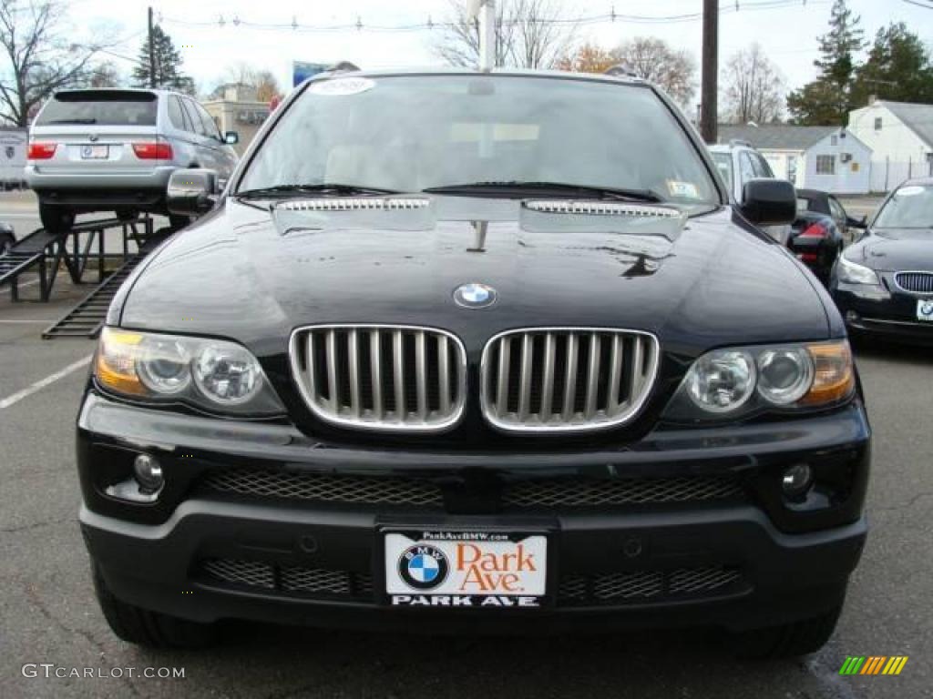 2006 X5 4.4i - Jet Black / Beige photo #3