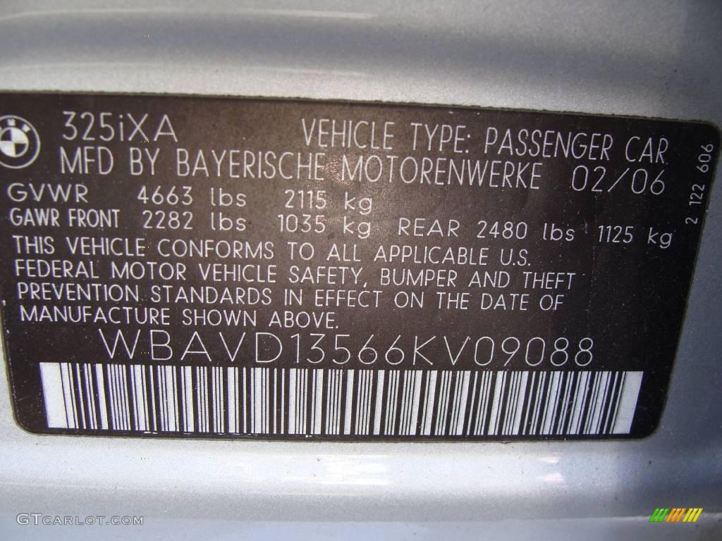 2006 3 Series 325xi Sedan - Titanium Silver Metallic / Grey photo #26