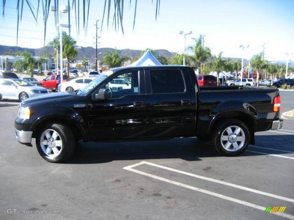 2006 F150 Lariat SuperCrew - Black / Black photo #5