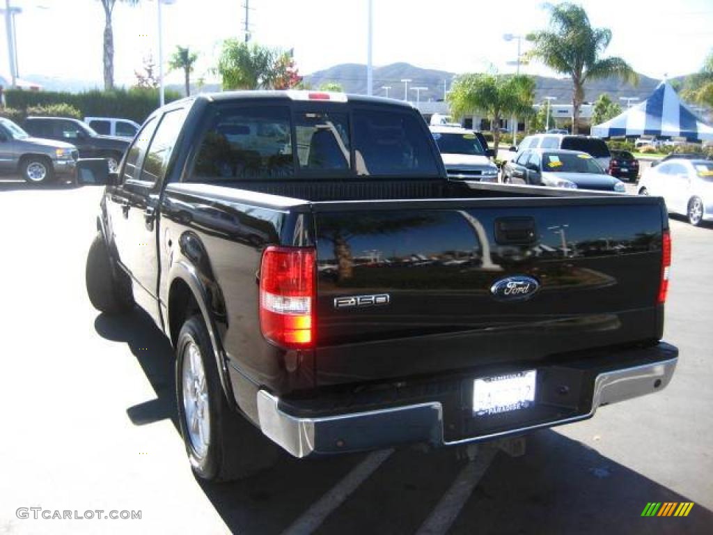 2006 F150 Lariat SuperCrew - Black / Black photo #7