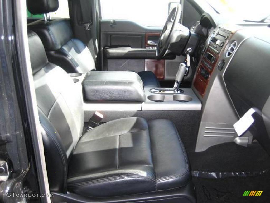 2006 F150 Lariat SuperCrew - Black / Black photo #25