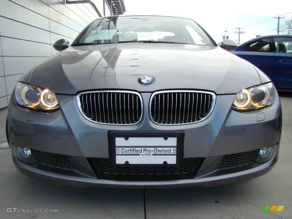 2007 3 Series 335i Coupe - Space Gray Metallic / Black photo #2