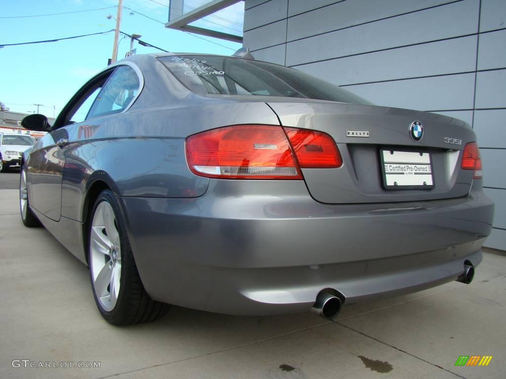 2007 3 Series 335i Coupe - Space Gray Metallic / Black photo #3