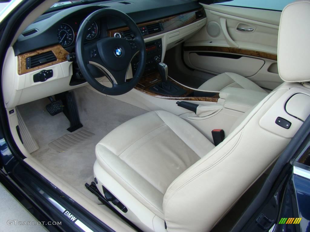 2007 3 Series 328xi Coupe - Monaco Blue Metallic / Cream Beige photo #10