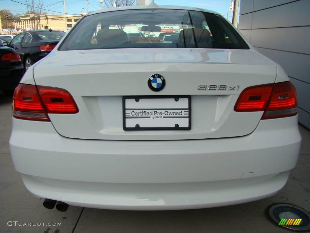 2007 3 Series 328xi Coupe - Alpine White / Saddle Brown/Black photo #5