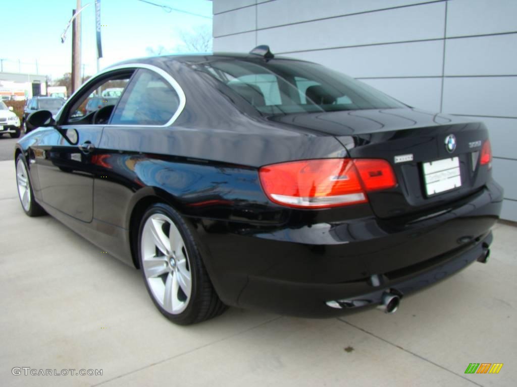 2007 3 Series 335i Coupe - Jet Black / Black photo #4