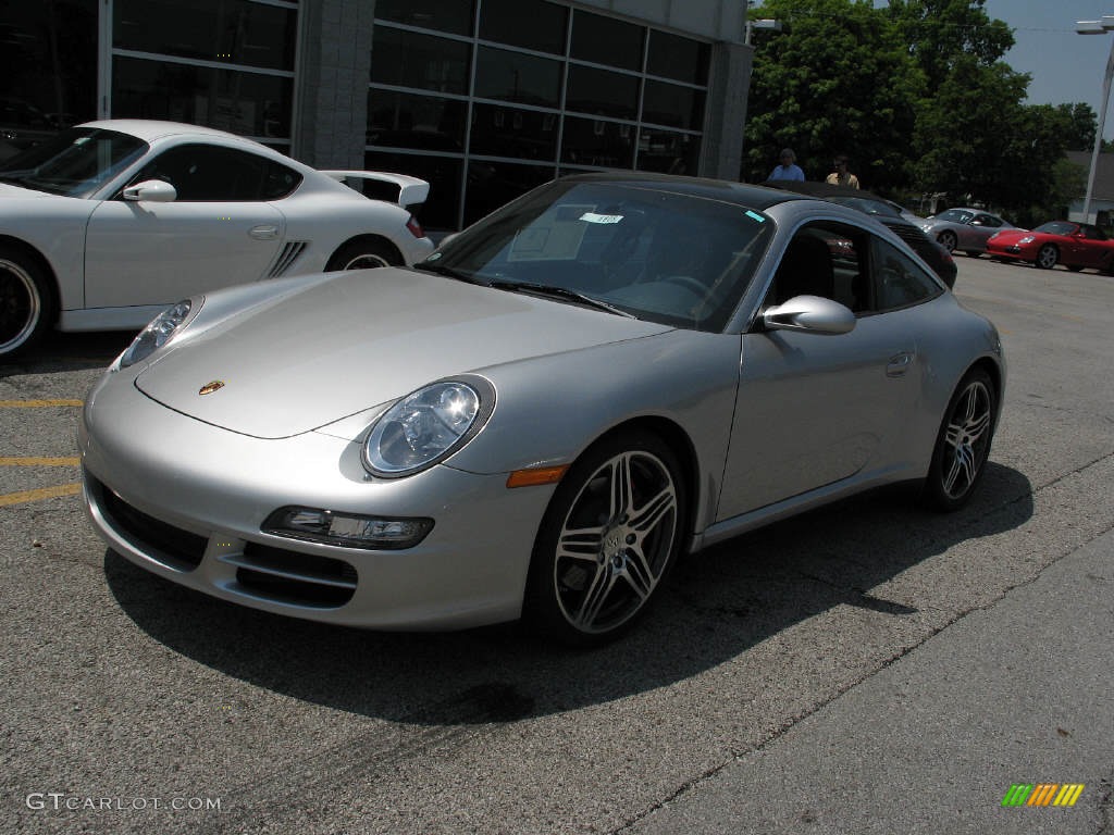 2007 911 Targa 4S - Arctic Silver Metallic / Black photo #2