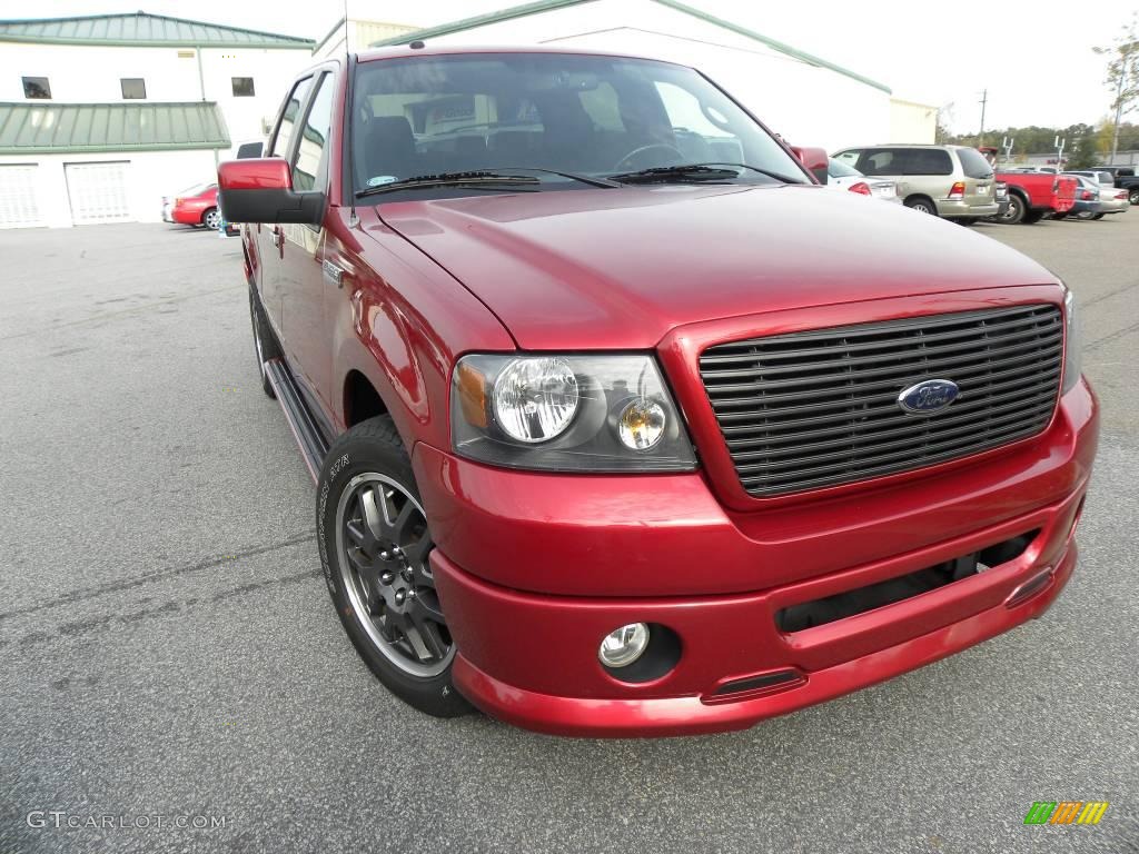 2008 F150 FX2 Sport SuperCrew - Redfire Metallic / Black/Red Sport photo #1