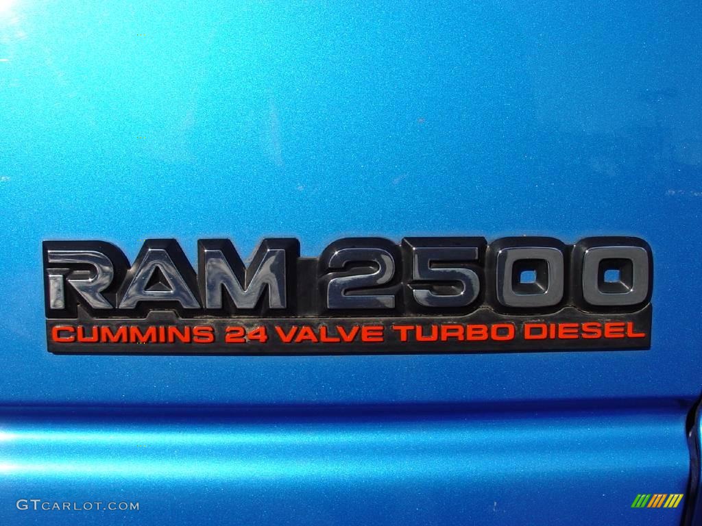 2001 Ram 2500 ST Quad Cab - Intense Blue Pearl / Mist Gray photo #19