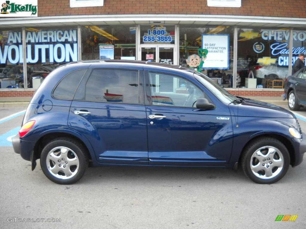 2001 PT Cruiser Limited - Patriot Blue Pearl / Taupe/Pearl Beige photo #2
