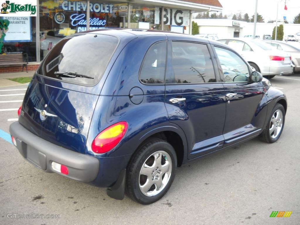2001 PT Cruiser Limited - Patriot Blue Pearl / Taupe/Pearl Beige photo #3