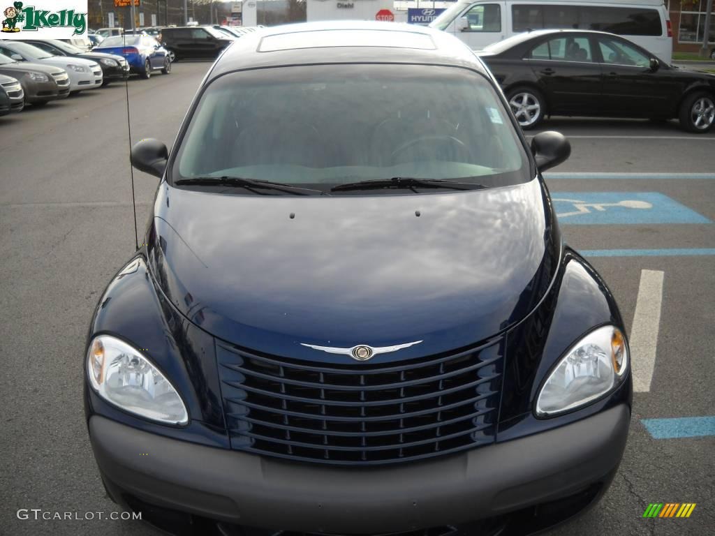 2001 PT Cruiser Limited - Patriot Blue Pearl / Taupe/Pearl Beige photo #16