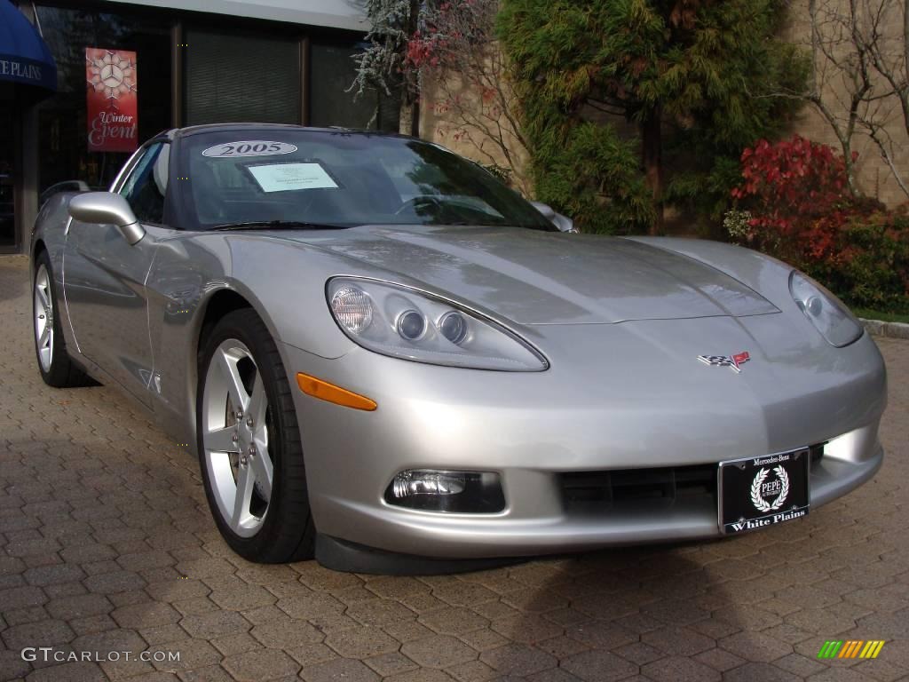 2005 Corvette Coupe - Machine Silver / Ebony photo #3
