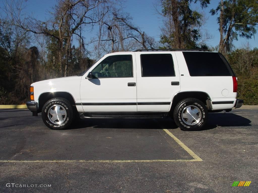 1999 Tahoe LT 4x4 - Summit White / Neutral photo #6