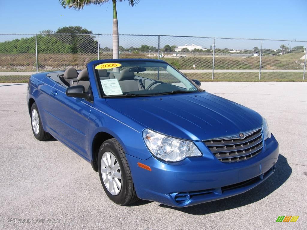 2008 Sebring LX Convertible - Marathon Blue Pearl / Dark Slate Gray/Light Slate Gray photo #1