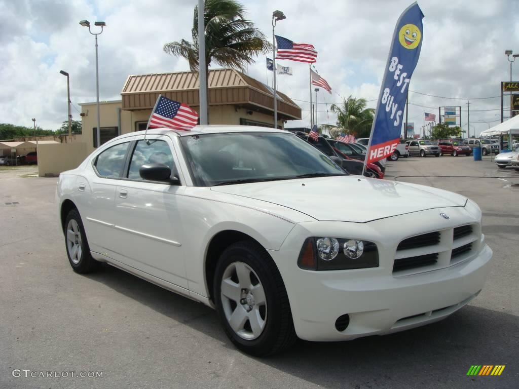 2008 Stone White Dodge Charger Police Package 21775612