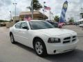 2008 Stone White Dodge Charger Police Package  photo #1