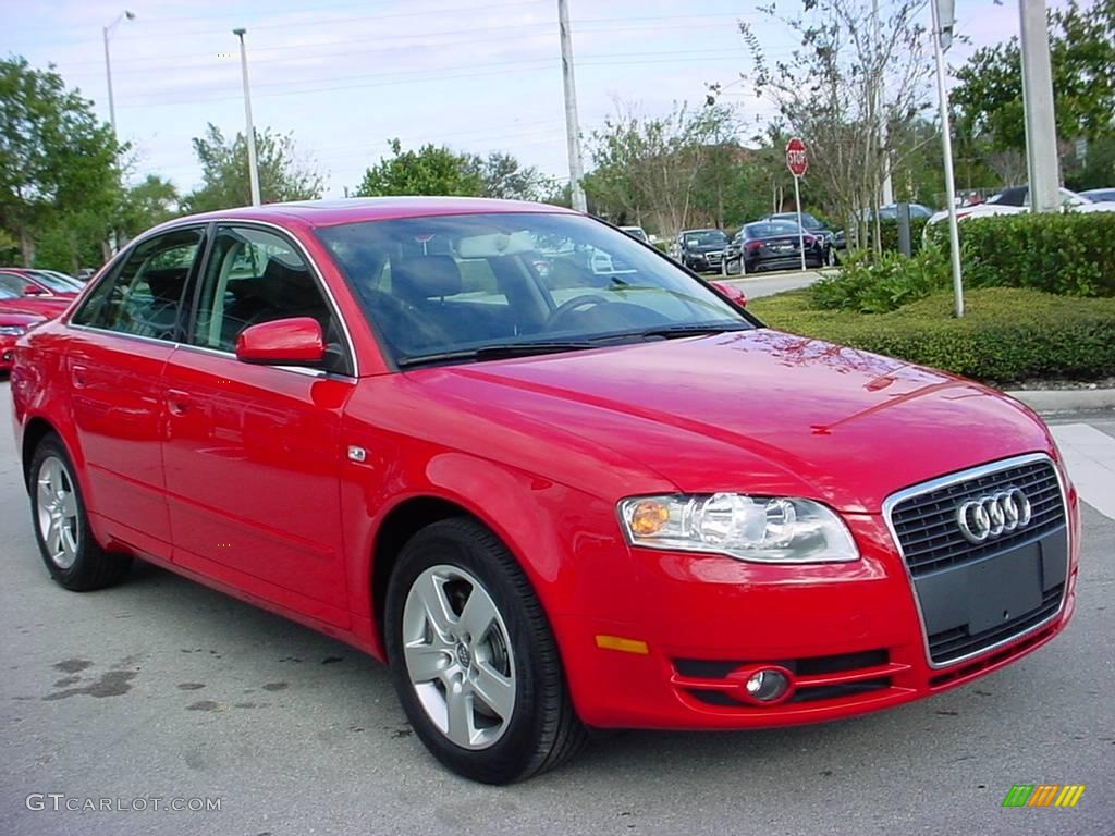 2006 A4 2.0T Sedan - Brilliant Red / Ebony photo #7