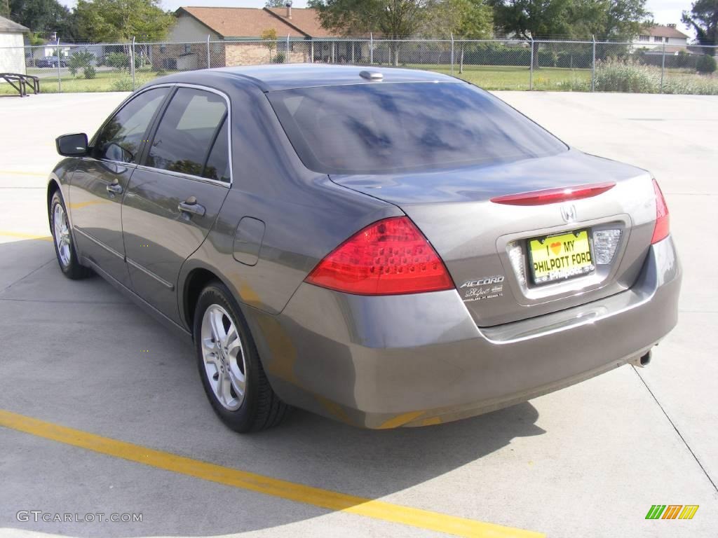 2007 Accord EX-L Sedan - Carbon Bronze Pearl / Ivory photo #5