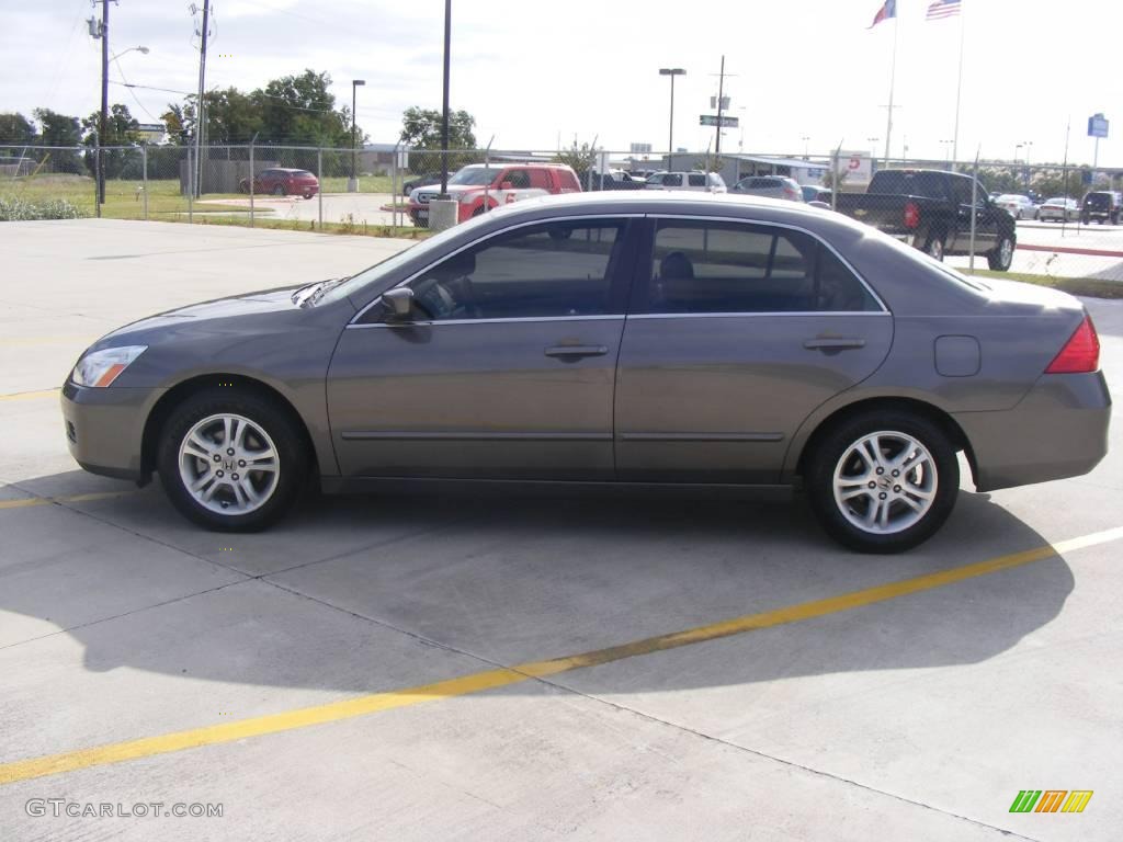 2007 Accord EX-L Sedan - Carbon Bronze Pearl / Ivory photo #6
