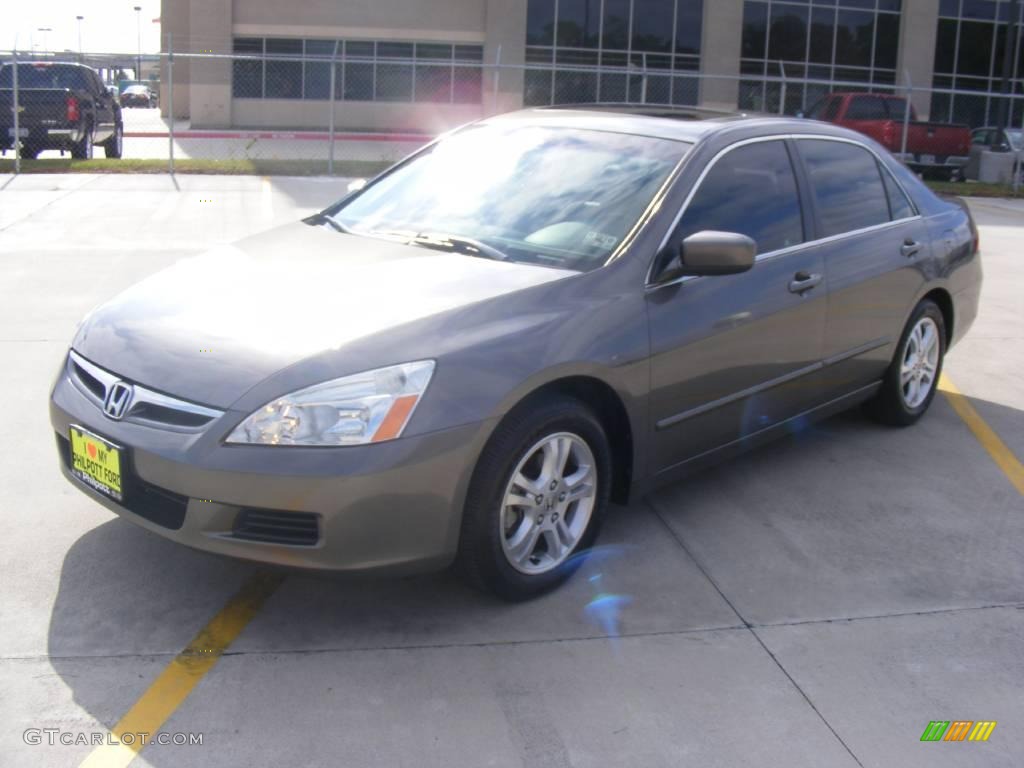 2007 Accord EX-L Sedan - Carbon Bronze Pearl / Ivory photo #7