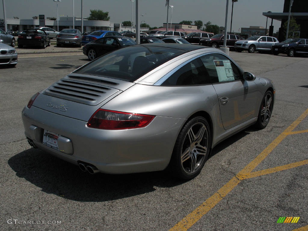 2007 911 Targa 4S - Arctic Silver Metallic / Black photo #4