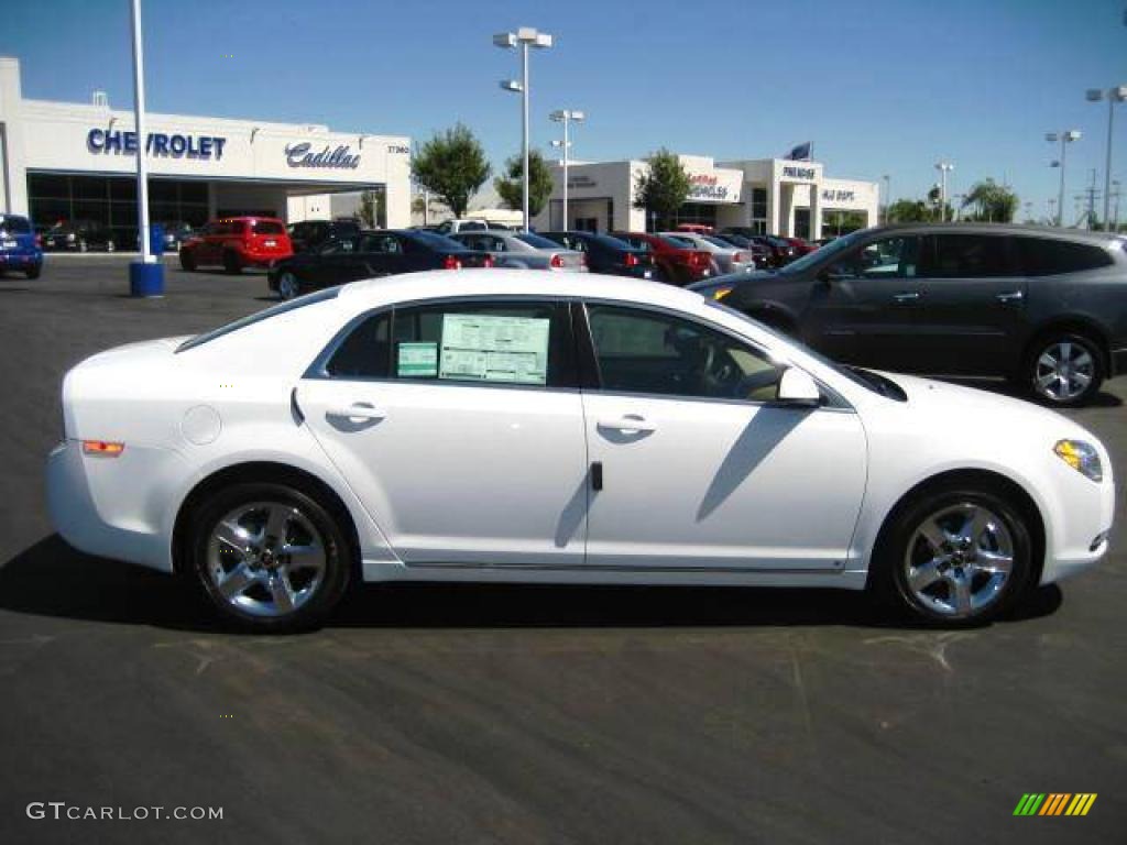 2009 Malibu LT Sedan - Summit White / Titanium photo #7