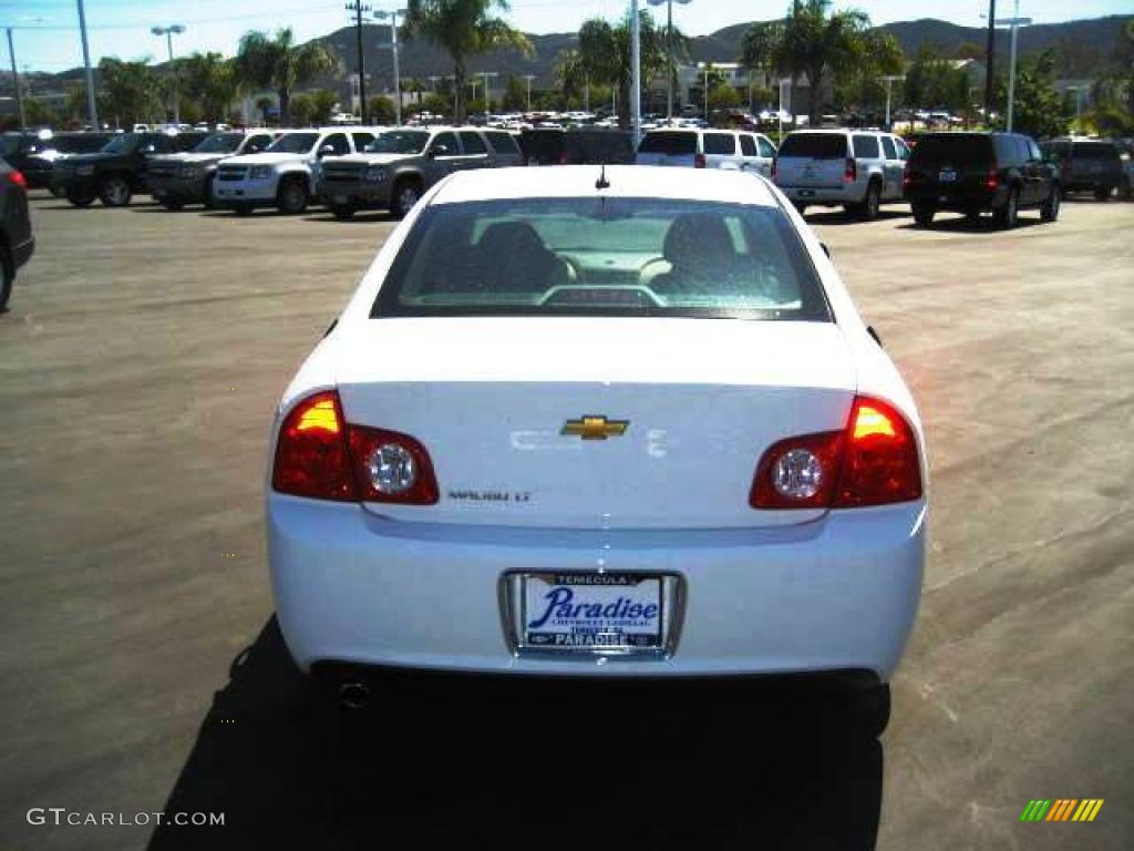 2009 Malibu LT Sedan - Summit White / Titanium photo #8