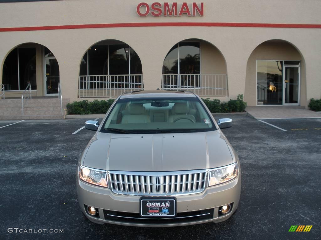 2008 MKZ Sedan - Dune Pearl Metallic / Light Stone photo #2