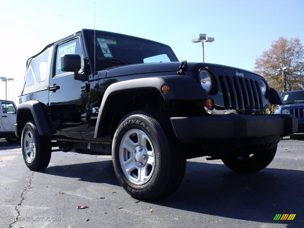 2009 Wrangler X 4x4 - Black / Dark Slate Gray/Medium Slate Gray photo #4