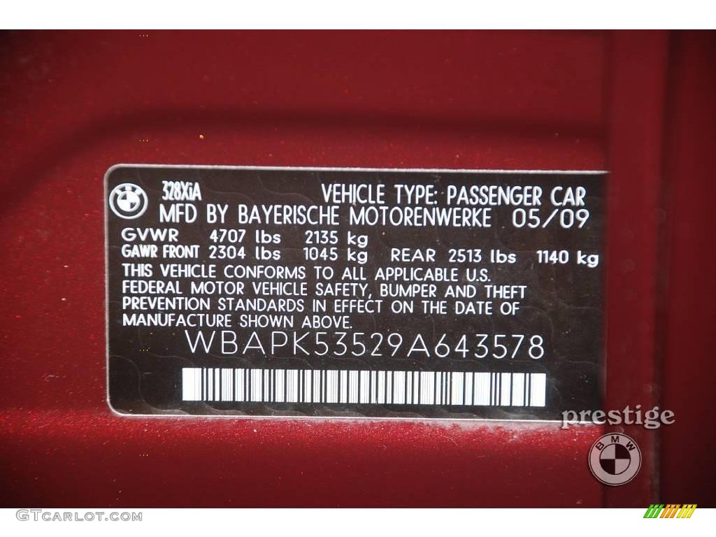 2009 3 Series 328xi Sedan - Barbara Red Metallic / Beige photo #6