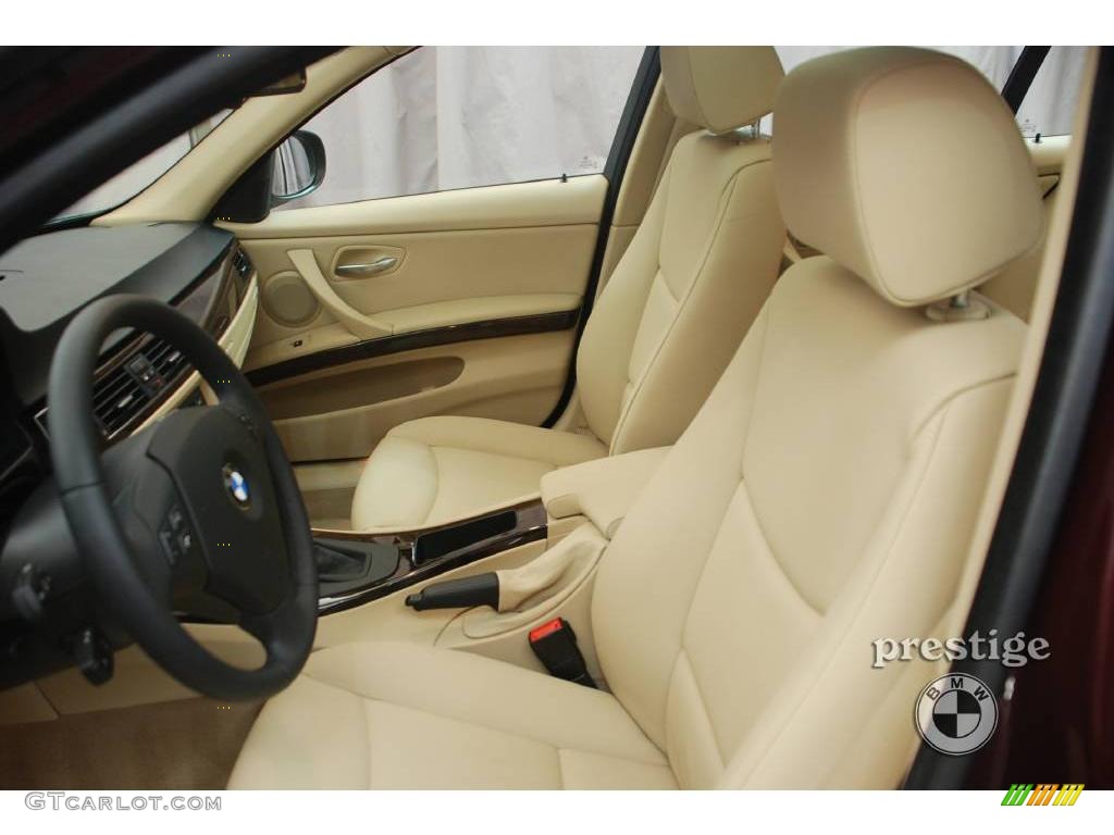 2009 3 Series 328xi Sedan - Barbara Red Metallic / Beige photo #8