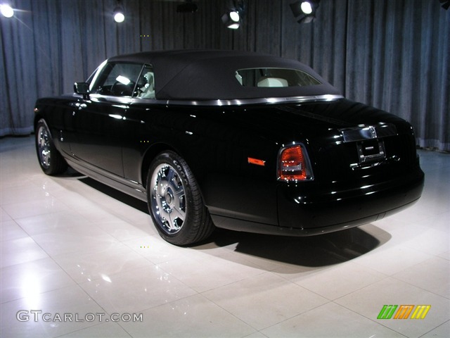 2008 Phantom Drophead Coupe  - Diamond Black / Light Creme photo #2