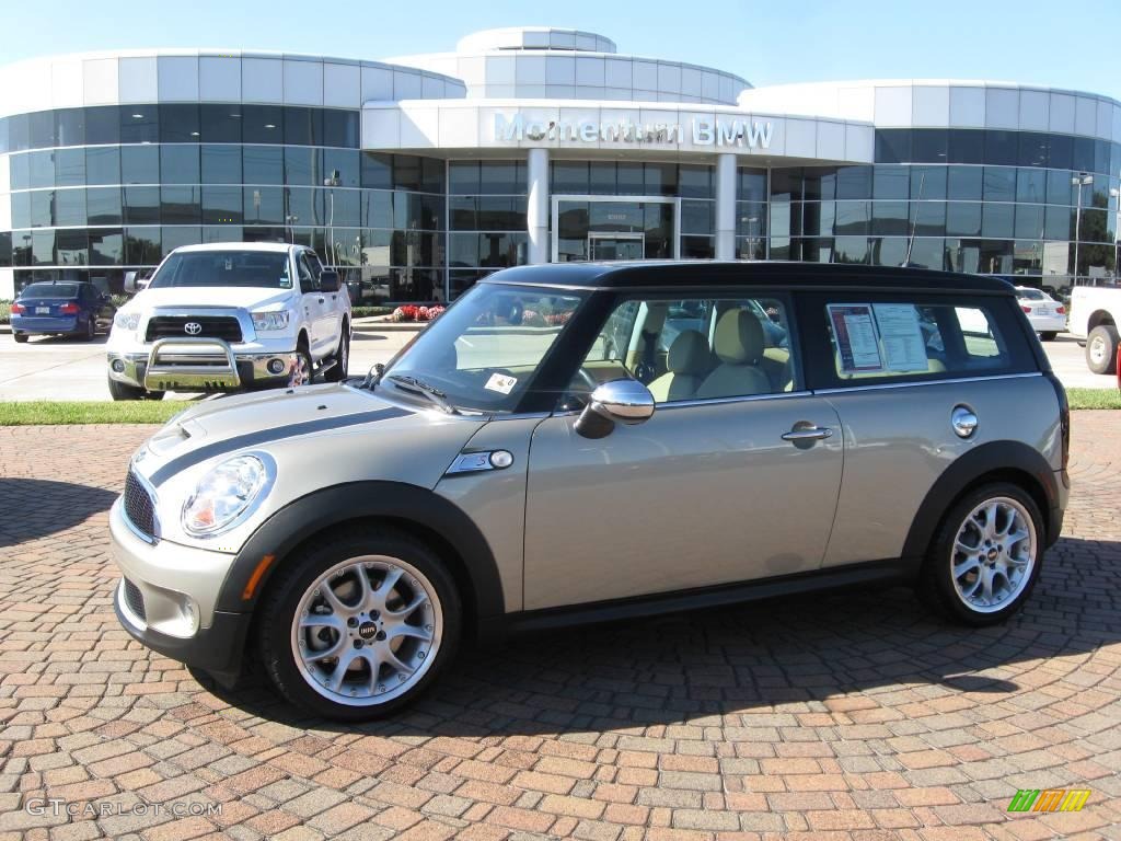 2009 Cooper S Clubman - Sparkling Silver Metallic / Gravity Tuscan Beige Leather photo #1