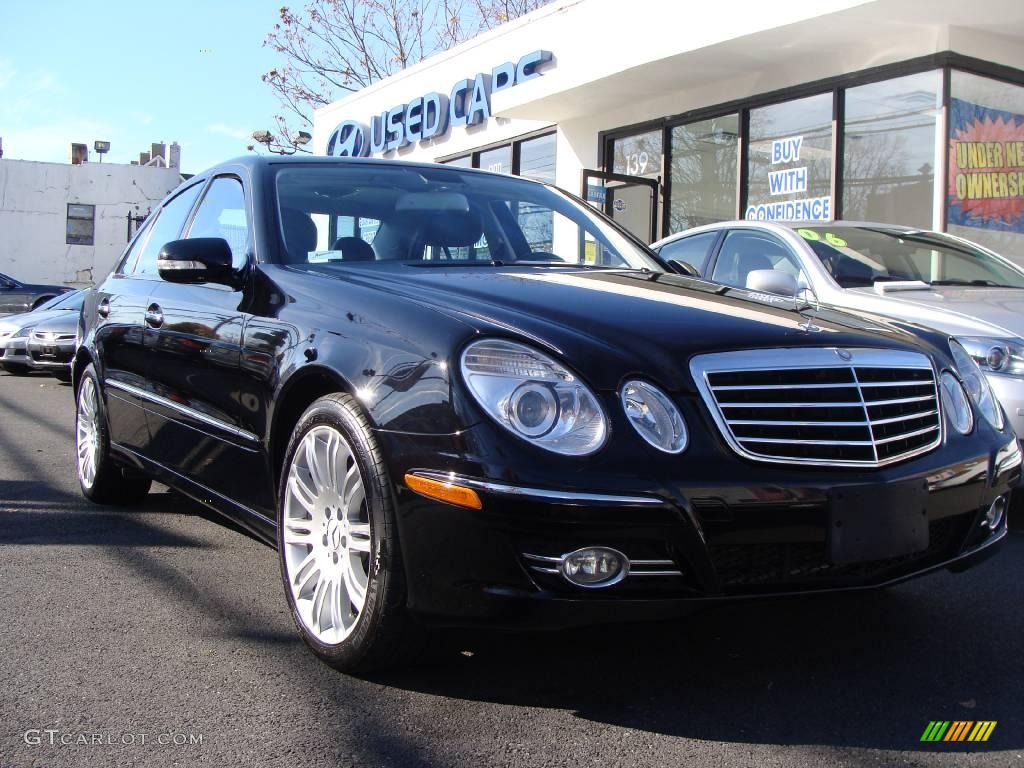 2007 E 350 4Matic Sedan - Black / Black photo #1