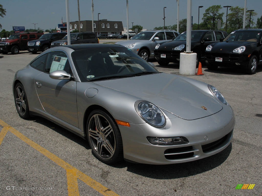 2007 911 Targa 4S - Arctic Silver Metallic / Black photo #5