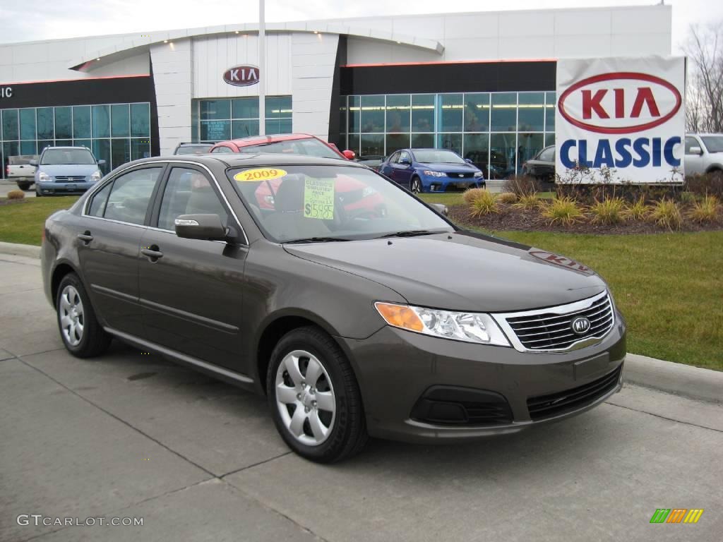 2009 Optima LX - Metal Bronze / Beige photo #1