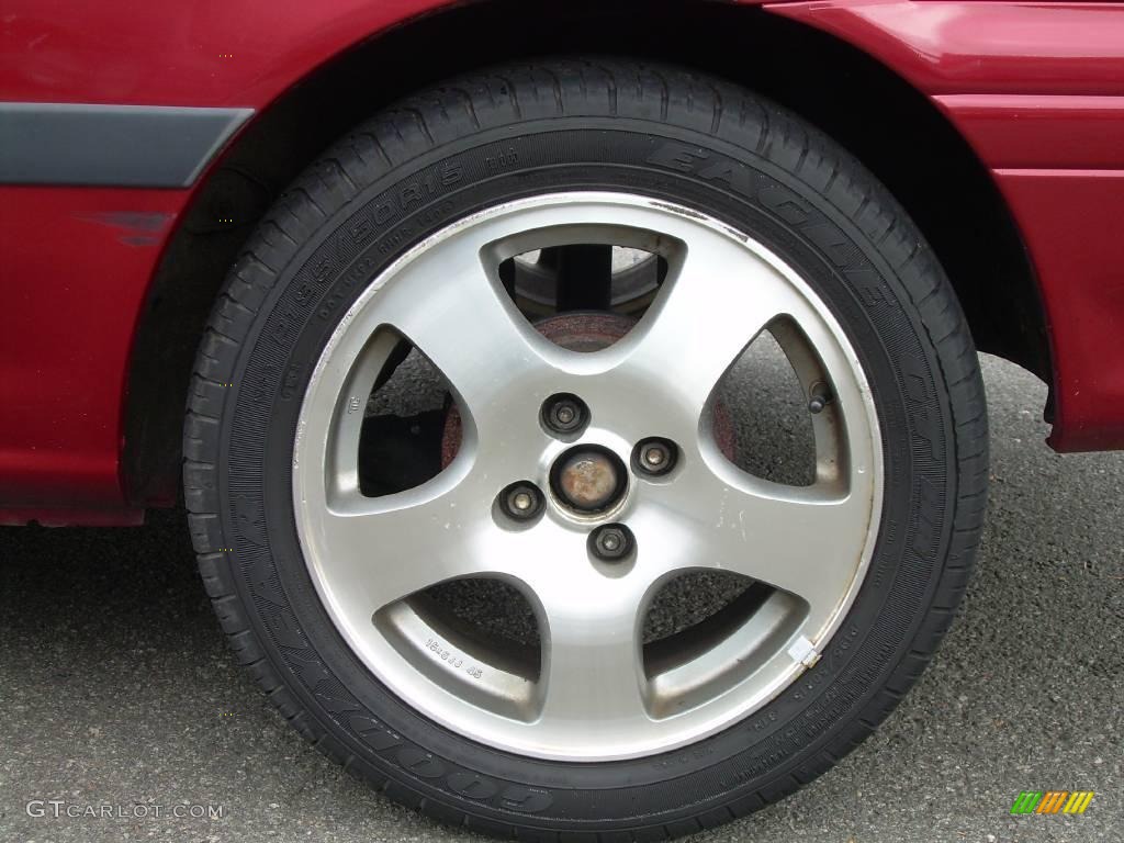 1993 Tercel DX Coupe - Red Pearl / Gray photo #9