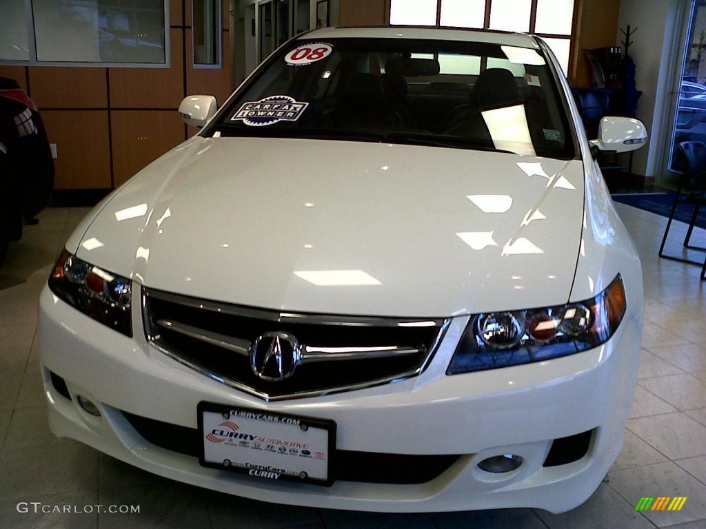 2008 TSX Sedan - Premium White Pearl / Ebony photo #1