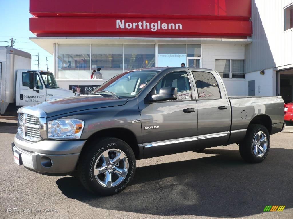 2008 Ram 1500 Laramie Quad Cab 4x4 - Mineral Gray Metallic / Medium Slate Gray photo #1