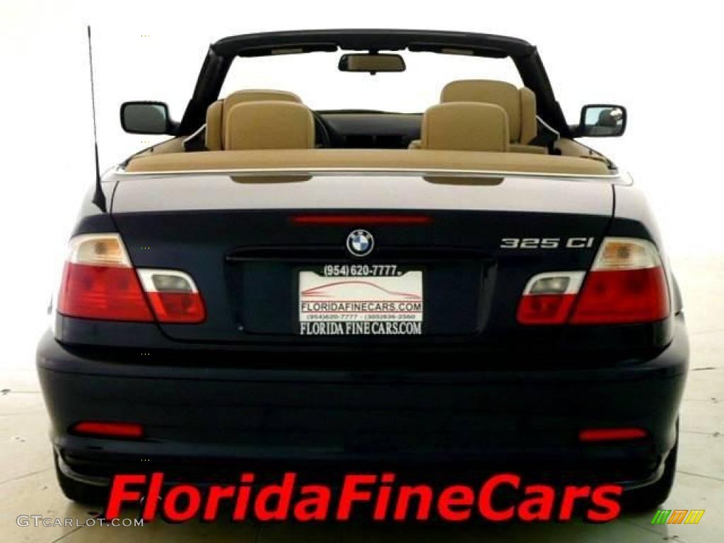 2002 3 Series 325i Convertible - Black Sapphire Metallic / Beige photo #6