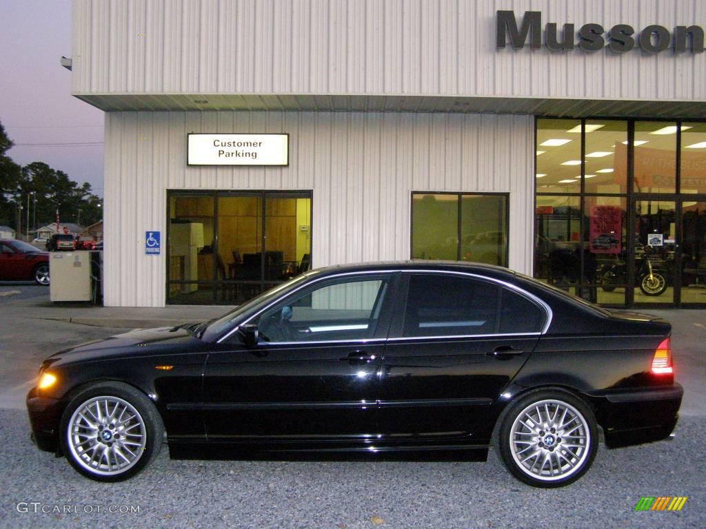 2002 3 Series 330i Sedan - Jet Black / Black photo #2