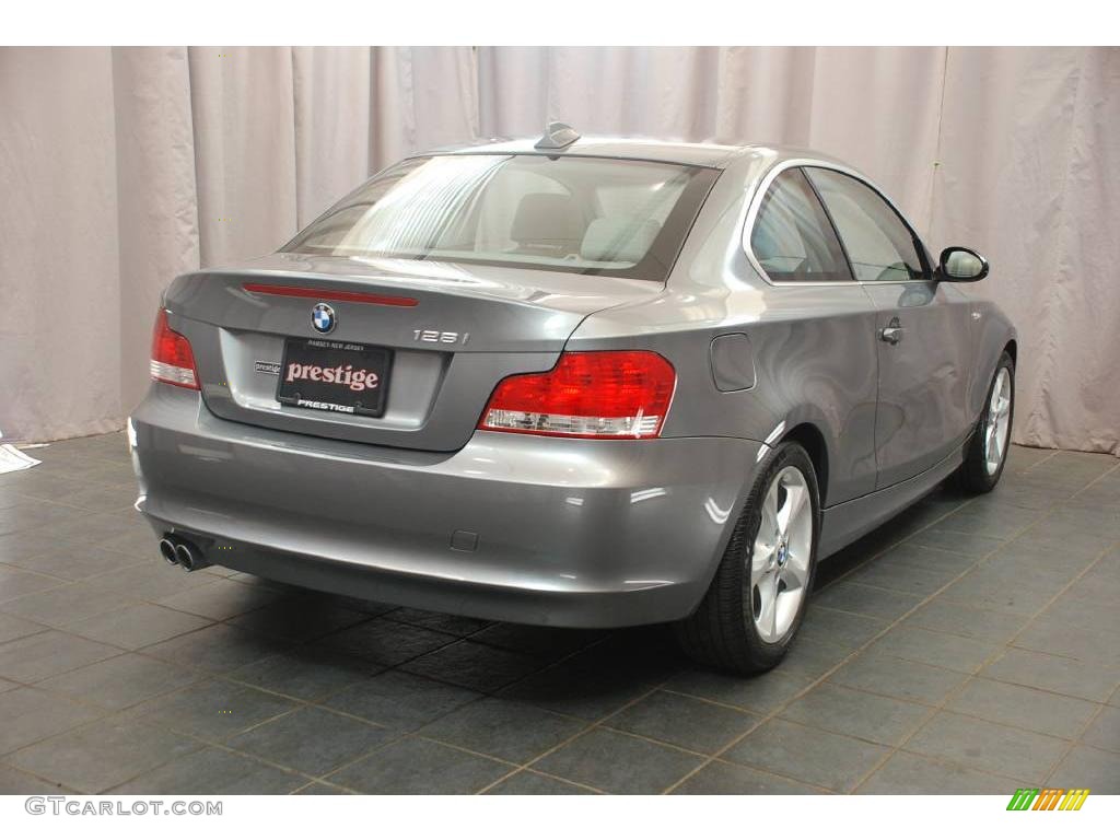 2009 1 Series 128i Coupe - Space Grey Metallic / Grey Boston Leather photo #2