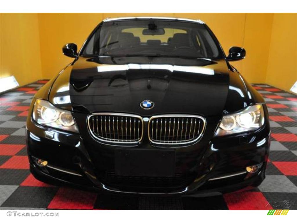 2009 3 Series 335xi Sedan - Jet Black / Chestnut Brown Dakota Leather photo #2