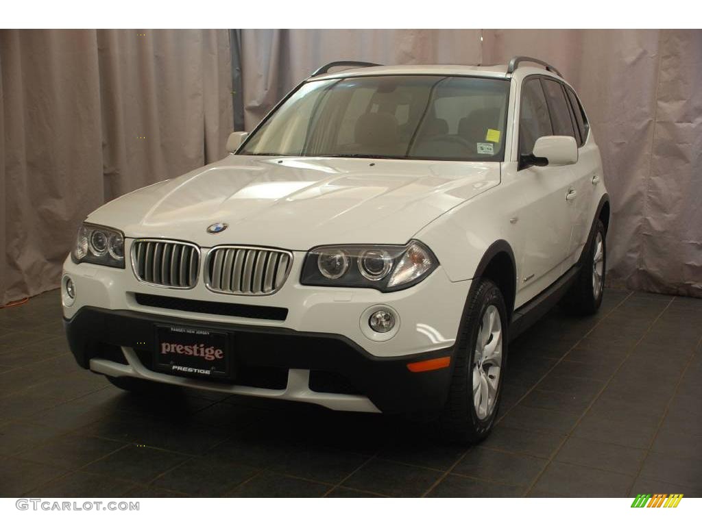 2009 X3 xDrive30i - Alpine White / Saddle Brown Nevada Leather photo #1